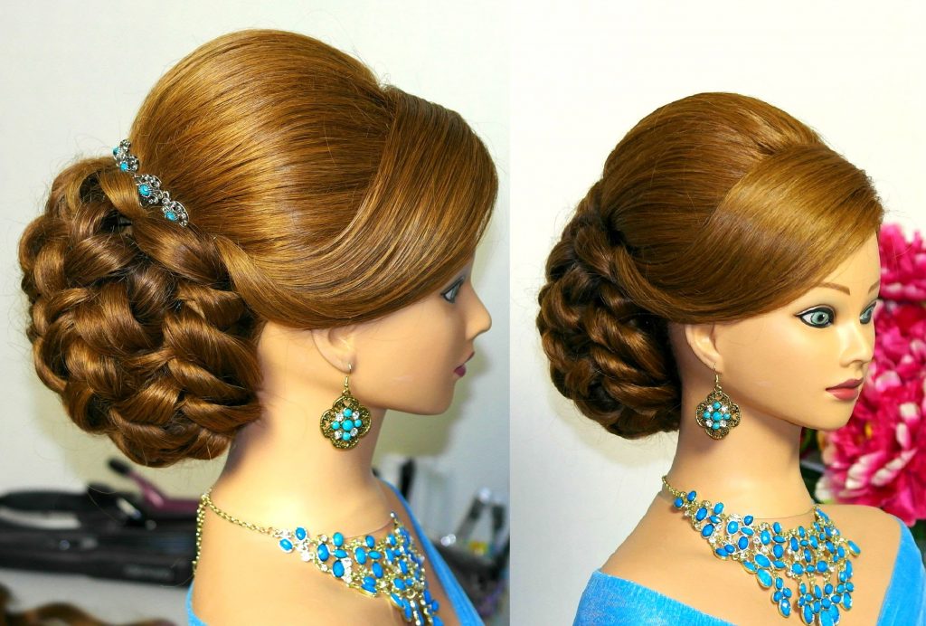 Прическа на длинные волосы braided hairstyle for