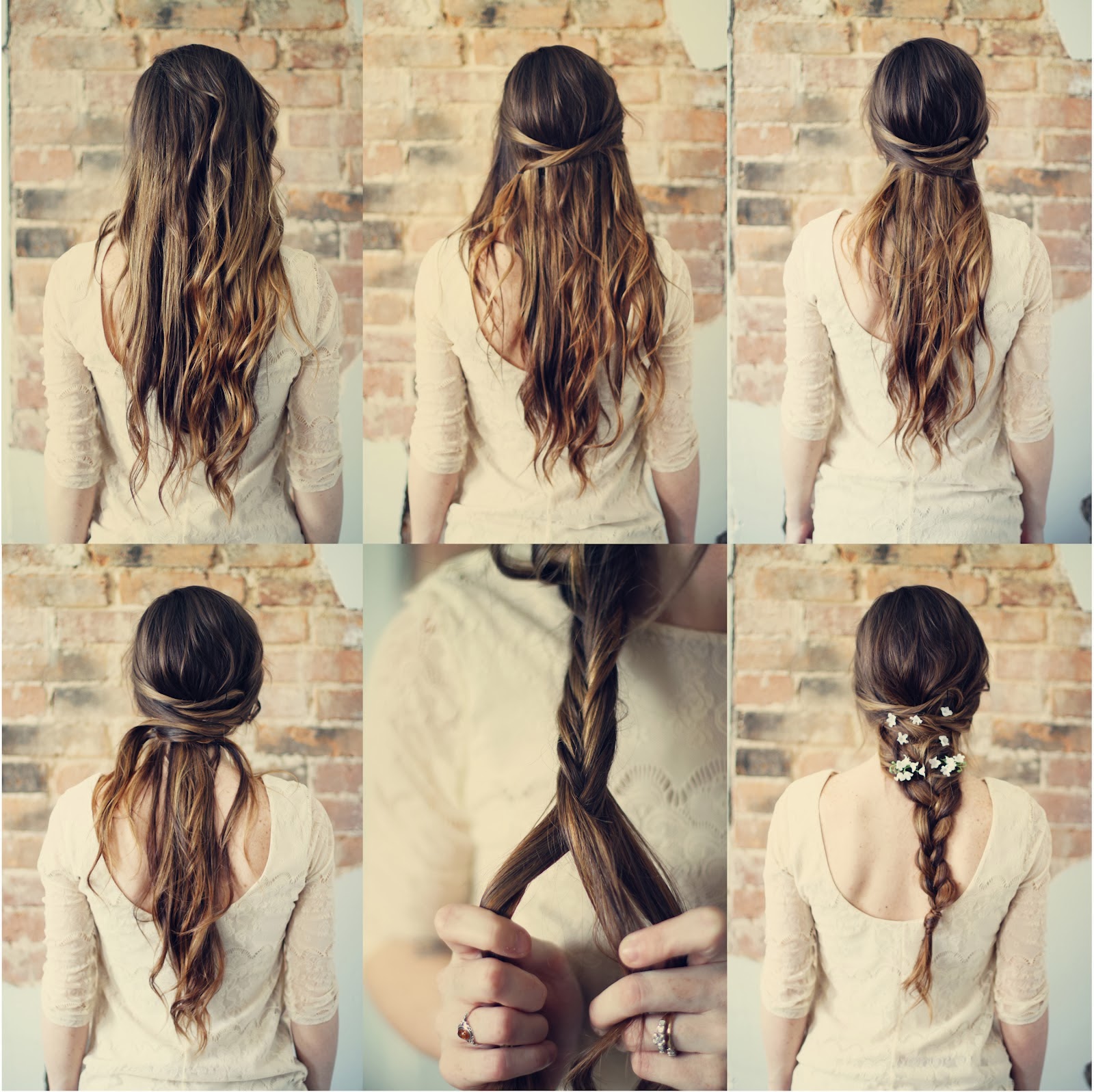 Прическа на длинные волосы
