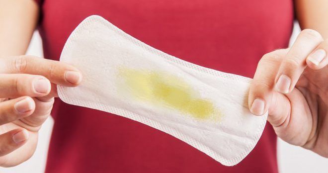 Серовато-желтый цвет менструальных выделений