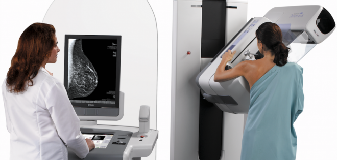 Процесс маммографии